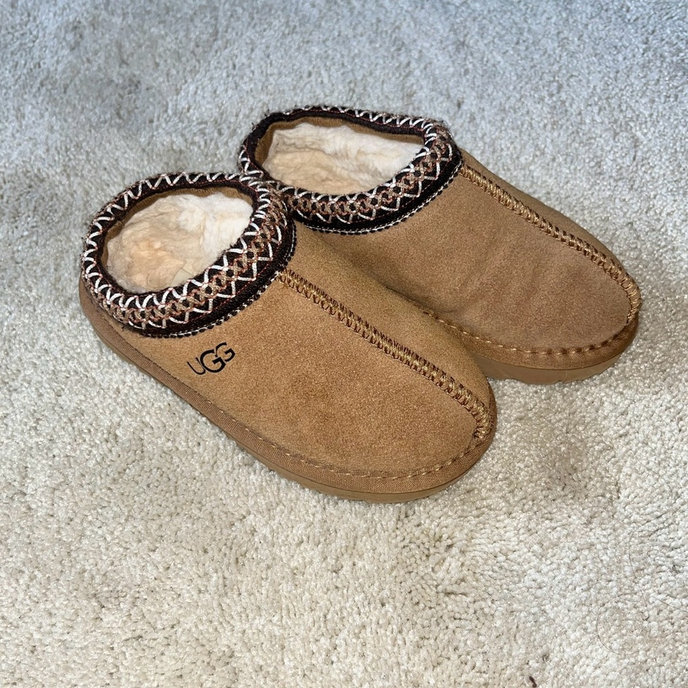 UGG Chestnut Suede Slip-Ons